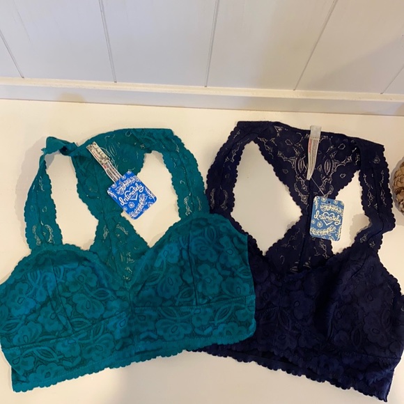Free People Other - Free People lace bralette set!